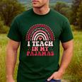 Rainbow Retro Homeschool Mom Teacher I Teach In My Pajamas Men's Casual T-Shirt Forest Rainbow Retro Homeschool Mom Teacher I Teach In My Pajamas Men's Casual T-Shirt Forest