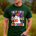 Read More Books Ghost Reading Book Teacher Halloween Men's Casual T-Shirt Forest Read More Books Ghost Reading Book Teacher Halloween Men's Casual T-Shirt Forest