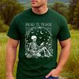 Read In Peace Skeleton Reading Teacher Spooky Halloween Men's Casual T-Shirt Forest Read In Peace Skeleton Reading Teacher Spooky Halloween Men's Casual T-Shirt Forest