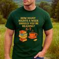 Reading 67 Meme English Teacher 6 7 Book Lover Humor Men's Casual T-Shirt Forest