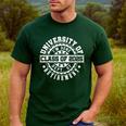 Retired 2025 For Teacher Retirement University Of I'm Done Men's Casual T-Shirt Forest