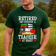 Retired But Forever a Teacher At Heart Teacher Retirement Men's Casual T-Shirt Forest