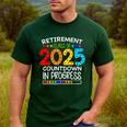 Retirement Class Of 2025 Teacher Countdown Loading Teacher Men's Casual T-Shirt Forest