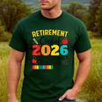 Retirement Class Of 2026 Countdown In Progress Teacher Men's Casual T-Shirt Forest