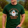 Retro You Can't Scare Me I'm A Math Teacher Cute Ghost Women Men's Casual T-Shirt Forest