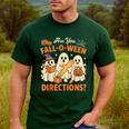 Retro Are You Fall O Ween Directions Ghost Teacher Spooky Men's Casual T-Shirt Forest Retro Are You Fall O Ween Directions Ghost Teacher Spooky Men's Casual T-Shirt Forest