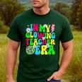 Retro Groovy In My Glowing Teacher Era Happy Teacher's Day Men's Casual T-Shirt Forest Retro Groovy In My Glowing Teacher Era Happy Teacher's Day Men's Casual T-Shirt Forest