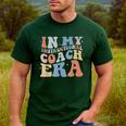 Retro Groovy In My Instructional Coach Era Teacher Men's Casual T-Shirt Forest