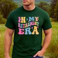 Retro Groovy Retirement Era Retired Teacher Men's Casual T-Shirt Forest Retro Groovy Retirement Era Retired Teacher Men's Casual T-Shirt Forest