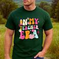 Retro Groovy In My Teaching Era Best Teacher Appreciation Men's Casual T-Shirt Forest Retro Groovy In My Teaching Era Best Teacher Appreciation Men's Casual T-Shirt Forest