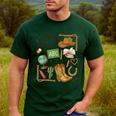Retro Howdy Pre-K Back To School Western Teacher Men's Casual T-Shirt Forest Retro Howdy Pre-K Back To School Western Teacher Men's Casual T-Shirt Forest