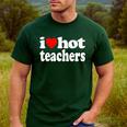 Retro I Love Hot Teachers Vintage I Heart Hot Teacher Men Women Girls Kids Men's Casual T-Shirt Forest