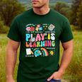 Retro Play Is Learning Kindergarten Teacher Team Women Men's Casual T-Shirt Forest Retro Play Is Learning Kindergarten Teacher Team Women Men's Casual T-Shirt Forest