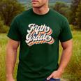 Retro Sunset Fifth Grade Teacher & Student Back To School Men's Casual T-Shirt Forest Retro Sunset Fifth Grade Teacher & Student Back To School Men's Casual T-Shirt Forest