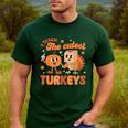 Retro I Teach The Cutest Turkey Thanksgiving Pumpkin Teacher Men's Casual T-Shirt Forest Retro I Teach The Cutest Turkey Thanksgiving Pumpkin Teacher Men's Casual T-Shirt Forest
