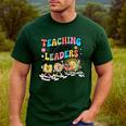 Retro Teaching Future Leaders Groovy Teacher Back To School Men's Casual T-Shirt Forest Retro Teaching Future Leaders Groovy Teacher Back To School Men's Casual T-Shirt Forest