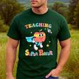 Retro Teaching Is My Superpower Apple Teacher Appreciation Men's Casual T-Shirt Forest Retro Teaching Is My Superpower Apple Teacher Appreciation Men's Casual T-Shirt Forest