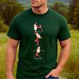 Santa Yoga Poses For Yogi Teacher Christmas Yoga Poses Men's Casual T-Shirt Forest Santa Yoga Poses For Yogi Teacher Christmas Yoga Poses Men's Casual T-Shirt Forest