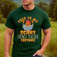 This Is My Scary French Teacher Costume Halloween Men's Casual T-Shirt Forest