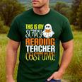 This Is My Scary Reading Teacher Costume Halloween School Men's Casual T-Shirt Forest