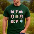 School Pencils And Bows Teacher Bow Coquette Pencil Girls Men's Casual T-Shirt Forest School Pencils And Bows Teacher Bow Coquette Pencil Girls Men's Casual T-Shirt Forest