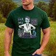 Science Teacher Halloween Skeleton Scientist Chemistry Men's Casual T-Shirt Forest