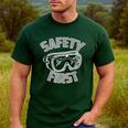 Science Teacher Shirt Safety First STEM STEAM Shirt Men's Casual T-Shirt Forest