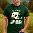 Science Teachers Love Brains Teachers Halloween Men's Casual T-Shirt Forest