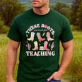 These Boots Are Made For Teaching Western Cowgirl Teacher Men's Casual T-Shirt Forest These Boots Are Made For Teaching Western Cowgirl Teacher Men's Casual T-Shirt Forest