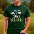 These Are Times Difficult Music Teacher Band Men Women Men's Casual T-Shirt Forest