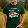 Sea Otter Book Reading Shirt For Bookworm Teachers Men's Casual T-Shirt Forest Sea Otter Book Reading Shirt For Bookworm Teachers Men's Casual T-Shirt Forest