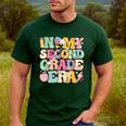 In My Second Grade Era Girl Back To School 2nd Grade Teacher Men's Casual T-Shirt Forest