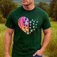 Sign Language Heart ASL For Deaf Teacher Men's Casual T-Shirt Forest Sign Language Heart ASL For Deaf Teacher Men's Casual T-Shirt Forest