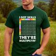 I Got Skills They'Re Multiplying Nerd Math Teacher Men's Casual T-Shirt Forest I Got Skills They'Re Multiplying Nerd Math Teacher Men's Casual T-Shirt Forest