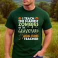 Social Studies Teacher Teach Scariest Zombies On Graveyard For Men Women Men's Casual T-Shirt Forest Social Studies Teacher Teach Scariest Zombies On Graveyard For Men Women Men's Casual T-Shirt Forest