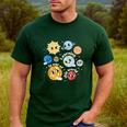 Solar System Learning Is Out Of This World Science Teacher Men's Casual T-Shirt Forest