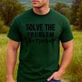 Solve The Problem 9×74 Math Teacher Men's Casual T-Shirt Forest Solve The Problem 9×74 Math Teacher Men's Casual T-Shirt Forest