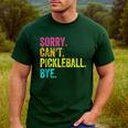 Sorry Can't Pickleball Bye Teacher Student Sport Men's Casual T-Shirt Forest