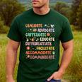 SPED Caffeinate Advocate Laminate Educate Teacher Facilitate For Men Women Men's Casual T-Shirt Forest