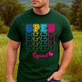 SPED Squad Proud Special Education Para Teacher Colorful Men's Casual T-Shirt Forest SPED Squad Proud Special Education Para Teacher Colorful Men's Casual T-Shirt Forest