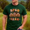 Sped Teacher Crew Thanksgiving Special Education Teacher Men's Casual T-Shirt Forest Sped Teacher Crew Thanksgiving Special Education Teacher Men's Casual T-Shirt Forest