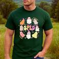 SPED Teacher Halloween Spooky Special Education Team Men Women Kids Men's Casual T-Shirt Forest SPED Teacher Halloween Spooky Special Education Team Men Women Kids Men's Casual T-Shirt Forest
