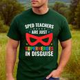 SPED Teacher Are Just Superheroes Disguise Special Education Men's Casual T-Shirt Forest SPED Teacher Are Just Superheroes Disguise Special Education Men's Casual T-Shirt Forest