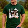 Spooky Music Teacher Halloween Music Teaching Men Women Men's Casual T-Shirt Forest Spooky Music Teacher Halloween Music Teaching Men Women Men's Casual T-Shirt Forest