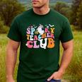 Spooky Teacher Club Halloween Men's Casual T-Shirt Forest