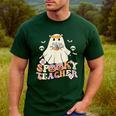 Spooky Teacher Groovy Retro Ghost Teacher Halloween 2023 For Men Women Kids Men's Casual T-Shirt Forest Spooky Teacher Groovy Retro Ghost Teacher Halloween 2023 For Men Women Kids Men's Casual T-Shirt Forest