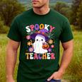 Spooky Teacher Halloween Cute Halloween Teacher Ghost Men's Casual T-Shirt Forest Spooky Teacher Halloween Cute Halloween Teacher Ghost Men's Casual T-Shirt Forest