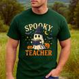 Spooky Teacher Halloween Cute Ghost Pumpkin Reading Women Men's Casual T-Shirt Forest Spooky Teacher Halloween Cute Ghost Pumpkin Reading Women Men's Casual T-Shirt Forest