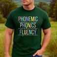 Spring Easter Reading Teacher Science Of Reading Men's Casual T-Shirt Forest Spring Easter Reading Teacher Science Of Reading Men's Casual T-Shirt Forest