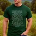 Standard Model Lagrangian Higgs Boson Physics Teacher Men's Casual T-Shirt Forest